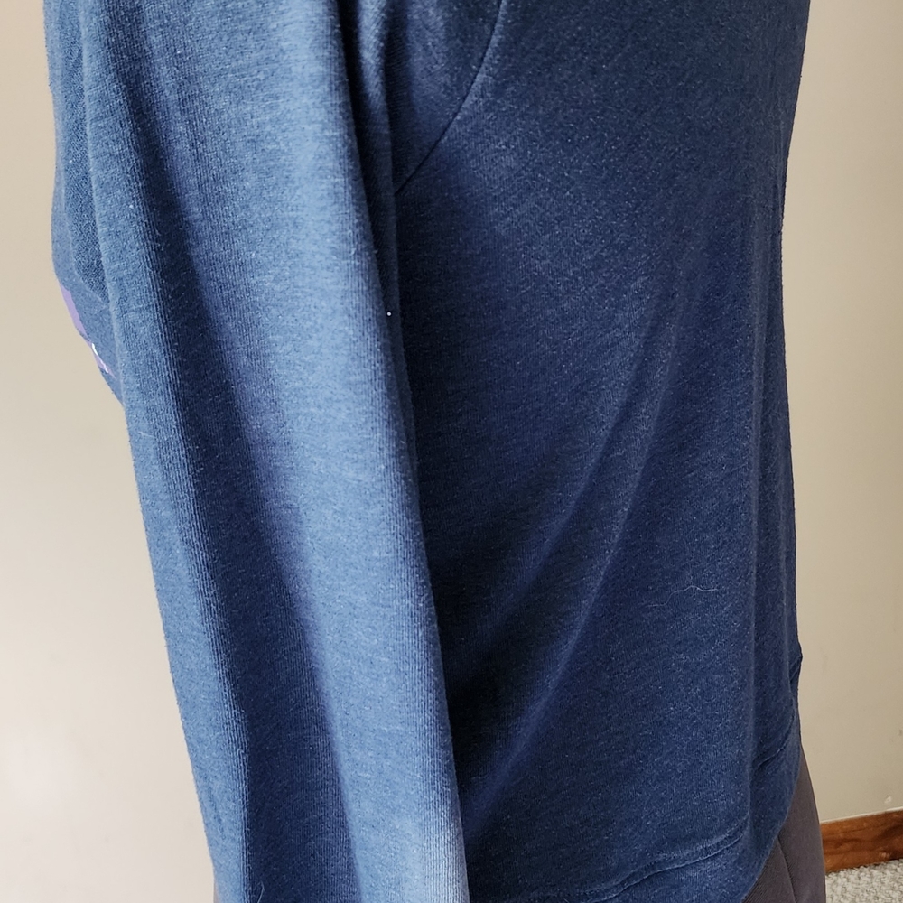 Star Wars Blue Graphic Crop Long Sleeve Sweatshirt - Picture 3 of 5